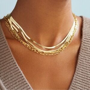 Bauble Bar Mini Herringbone Necklace